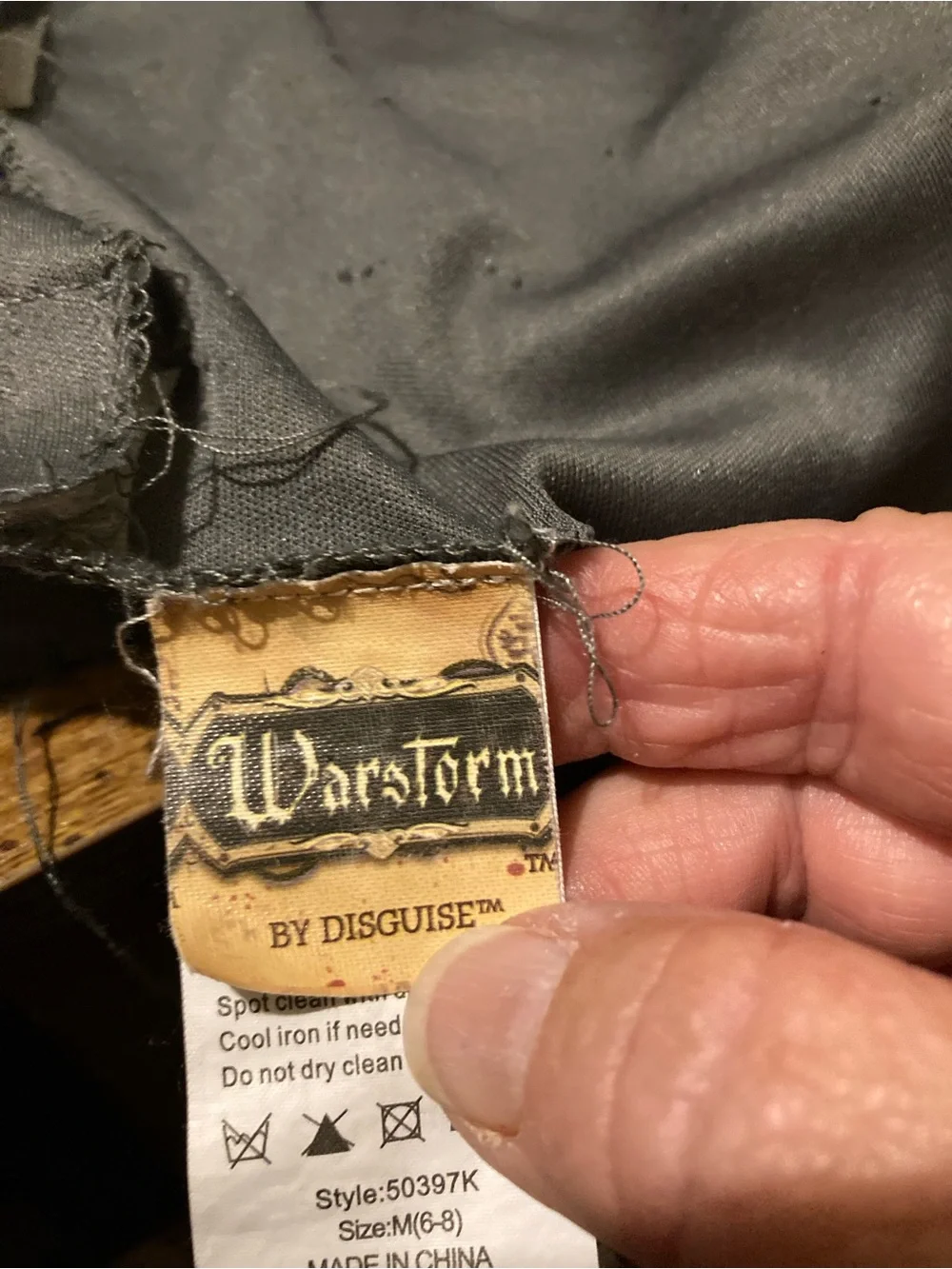 Warstorm boys costume by Disguise